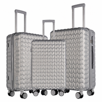 Ensemble de valises de voyage ABS 3 pièces 20 24 28 pouces rigides à roulettes coque dure TSA Fabricant Chine Vente en gros Surstock