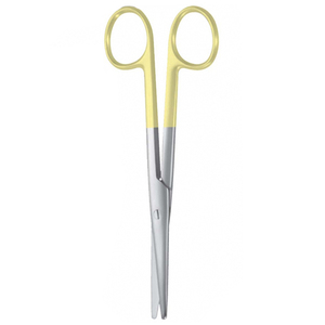 กรรไกรผ่าตัดแบบโค้งด้วยมือทำจากผ้าซาตินปลายทู่ทำจากผ้าซาตินปลายทู่สีทองครึ่งท่อนสำหรับการผ่าตัดในห้องผ่าตัด - Product Image 5