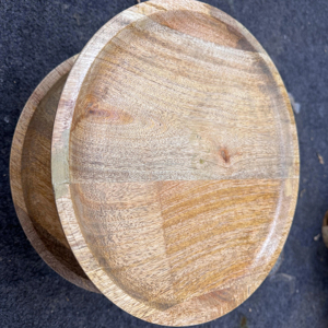 Base para Pastel de Madera Natural Ecológica, Hecha a Mano, con Logotipo Personalizado, Elegante, para Decoración, Artesanía, Servir Pastel de Bodas - Product Image 1