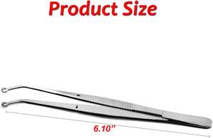 Pince chirurgicale dentaire en acier inoxydable Pince à suture de maïs Pince à oeillet Manuel de précision Instrument de suture pour la manipulation des tissus - Product Image 3