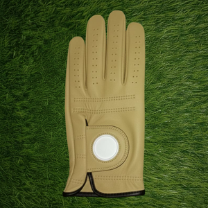 Stretch <b>Golf</b> Gloves Breathable Genuine Leather Mens Golfing Non-Slip Hook Loop Closure Comfortable Fit Professional Sports <b>Gear</b> - Product Image 3