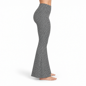 High Quality Bell Bottom <b>Legging</b> Features Stretch Fabric <b>Flared</b> Hem And Comfortable Fit For Fitness Training And Casual Fashion - Product Image 2