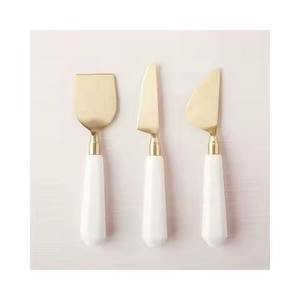 ชุดมีดขูดชีสด้ามทองเหลืองพร้อมไม้ถูพื้นสแตนเลส - Product Image 2