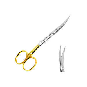 Ciseaux dentaires médicaux en acier inoxydable à vendre, ciseaux à gencives personnalisés, 11 cm, incurvés, instruments médicaux dentaires - Product Image 3