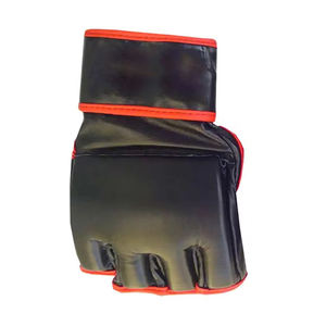 Meilleures ventes Gants de boxe d'entraînement MMA demi-doigts de haute qualité, couleur personnalisable, fermeture à lacets, évacuation de l'humidité - Product Image 2