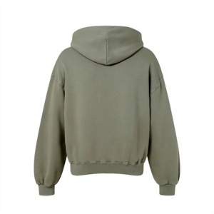 Custom Heavyweight <b>Zip</b> Hoodie Men Oversized Fleece Full <b>Zip</b> <b>Hooded</b> Sweatshirt Custom Logo Private Label OEM ODM Manufacturer - Product Image 2