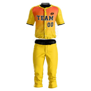 Personnalisable 100% Polyester Hommes Baseball Jersey Respirant Sportswear dans Set Design Plus Taille Uniforme Personnalisé - Product Image 1