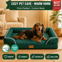 Coussin Orthopédique Universel Écologique Personnalisé pour Animaux de Compagnie – Idéal Hiver, Confort Quotidien Intérieur pour Chiens et Chats de Toutes Races