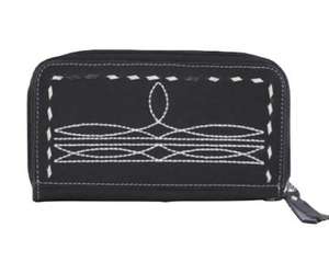 Compact Handcrafted Suede <b>Clutch</b> Unisex Bohemian <b>Wallet</b> with Zipper Closure Premium & Durable All Season Animal Prints - Product Image 1