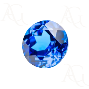 Spinelle bleu cobalt cultivée en laboratoire Pierre précieuse ronde à facettes synthétique 4MM à 20 MM Pierre précieuse libre créée sur mesure - Product Image 4