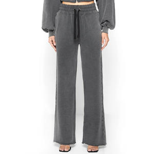 2024 nueva llegada chándal personalizado con estampado de abullonado para mujer, traje de bengalas de 2 piezas ecológico transpirable de peso pesado para mujer - Product Image 2