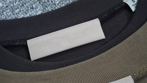 Venta caliente de los hombres Essential T-Shirts Heavyweight 100% Cotton Oversized Knitted T-Shirts con flocado Logo de impresión - Product Image 6