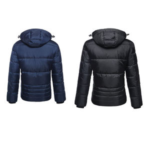 Chaqueta acolchada con capucha pesada resistente al agua para hombre, abrigo de burbuja de invierno, chaquetas acolchadas ligeras personalizadas para mujer, impermeables - Product Image 4