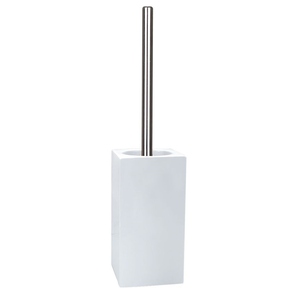 Spirella Collezione Quadro, Portascopino WC 45,0 x 11,5 x 11,5 cm, Porcellana, Bianco - Product Image 1
