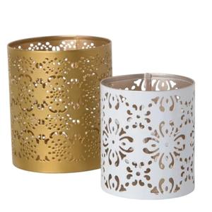 Porte-bougie votif en fer noir moderne, design unique, porte-bougie chauffe-plat en métal pour la décoration de la maison, mariage et décoration de Noël - Product Image 3