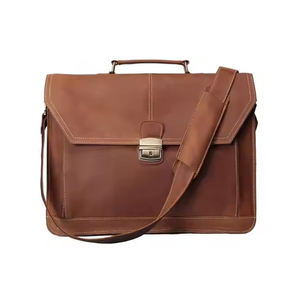 Bolso de lujo Crazy Horse, bolsos de oficina de cuero para hombre, bolso bandolera Vintage de cuero genuino, bolso bandolera - Product Image 1