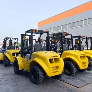 Carretilla elevadora eléctrica original 1 tonelada 2 toneladas 3 toneladas granja todo terreno potente terreno áspero carretilla elevadora duradera bajo precio al por mayor - Product Image 4