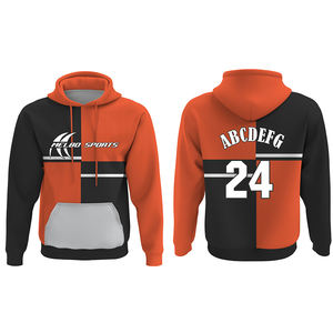 Venta al por mayor Sublimado Béisbol Sudaderas Deportes Béisbol Impresión digital Equipo Sudadera con capucha Sudaderas con capucha para hombres Mujeres - Product Image 5