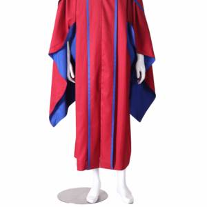 Vestido académico universitario de cintura alta personalizado al por mayor vestidos de graduación rojos clásicos para uniformes escolares de soltero - Product Image 4