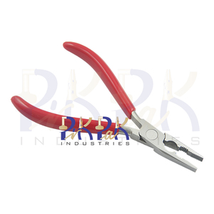 130mm Total L Fishing Plier Cutter PVC Handles Serrated Jaws for Jewelry Making DIY Crafts OEM Customizable for Crimping - Product Image 5