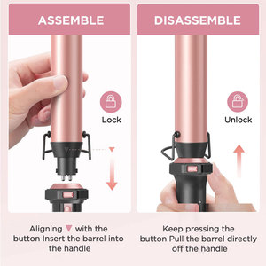 NB WIDE LED-Display Multifunktions-Lockenstab-Set Elektrischer PTC-Heizer Kunststoffmaterial Lockenstab-Set - Product Image 5