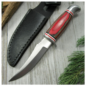 Couteau de chasse à lame fixe en acier inoxydable personnalisé de haute qualité, couteau de survie tactique de camping, support OEM - Product Image 1