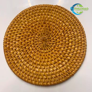 Tendance du moment : sous-plat en rotin tressé, sets de table naturels faits à la main pour les hôtels et les maisons - Product Image 5