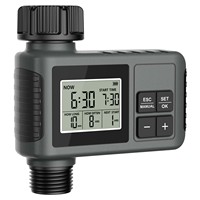 Minuterie d'eau numérique programmable avec grand écran LCD pour système d'irrigation automatique de jardin