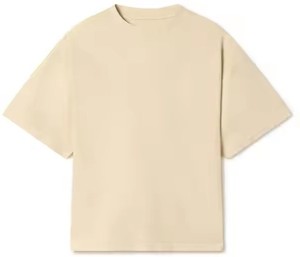 100% coton T-shirt à épaules tombantes pour hommes T-shirt Boxy surdimensionné de poids lourd personnalisé uni avec col vierge de haute qualité - Product Image 2
