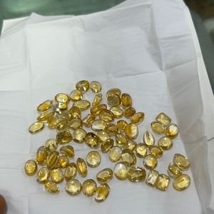 Pierre taillée Citrine naturelle ~ pierre taillée Citrine à facettes ~ pierre précieuse Citrine ~ forme ovale ~ qualité de propreté calibrée, pierre précieuse en vrac - Product Image 4