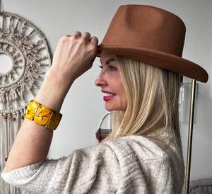 กำไลข้อมือทองเหลืองถักมืออย่างดีมีหลายขนาดออกแบบได้ตามต้องการของขวัญที่สมบูรณ์แบบสำหรับผู้หญิง - Product Image 4