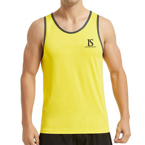 เสื้อกล้ามเล่นกีฬาของผู้ชายเสื้อกล้ามใส่ออกกำลังกายสีพื้น - Product Image 1