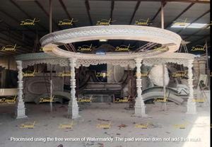 Mandap de oro real de la boda Mandap de la fibra de Ganesha - Product Image 4