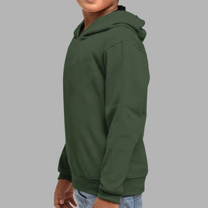 Sudadera con Capucha Juvenil Personalizada OEM, Sudadera de Forro Polar Verde Oliva, Sudadera Cruzada para Niños, Capucha de Seguridad, Venta al por Mayor de Fábrica, MOQ Bajo, Ropa al por Mayor - Product Image 4
