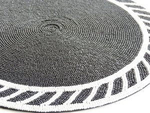 Latest Design Solid Color Table Glass Beads <b>Placemat</b> for Wedding Birthday Parties Banquets Decoration <b>Beaded</b> Table <b>Placemat</b> - Product Image 3