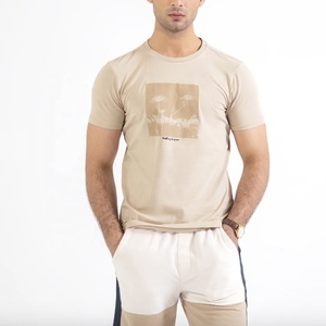 Haute qualité 100% coton hommes sérigraphié Slim Fit col rond 160g Jersey Premium Fitness T-Shirts Anti-boulochage Anti-rétrécissement - Product Image 2