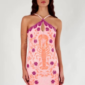 ชุดราตรีสั้นคอแบบคล้องคอสำหรับผู้หญิงชุดราตรีสุดหรูชุดราตรีสุดเซ็กซี่สำหรับงานพรอมตอนเย็น - Product Image 1