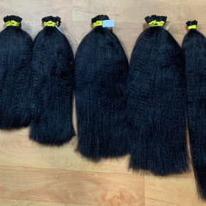 Vendeurs/paquets de cheveux humains vierges non Remy à cuticules alignées de haute qualité Machine à cheveux bruts non transformés Double trame toutes les couleurs - Product Image 1