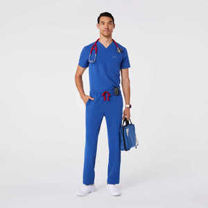 กางเกงสครับแนวพยาบาลสำหรับโรงพยาบาลกางเกงสครับผ้ายืดสำหรับทุกเพศ - Product Image 4