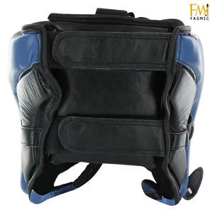 Protector de cabeza de entrenamiento de boxeo profesional de súper calidad, parches personalizados, protectores de cabeza de boxeo con correa ajustable - Product Image 2