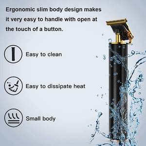 Kit de tondeuse à cheveux sans fil rechargeable professionnelle pour hommes/femmes, rasoir à barbe avec corps métallique, alimentation par batterie USB - Product Image 4