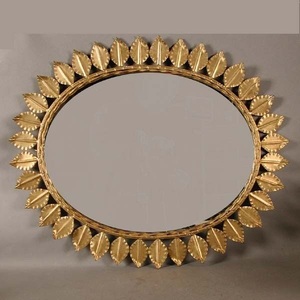 Wall Mirror Home Decor Design Indoor <b>Leave</b> Design Classic And Modern Decor Mirror Multiple Finishing Designs - Product Image 1
