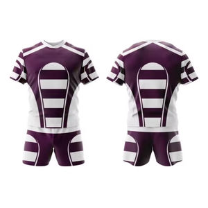 Meilleure vente uniforme de rugby pour hommes nom d'équipe personnalisé sport impression par sublimation shorts ensembles haut de style vêtements d'entraînement uniformes - Product Image 2