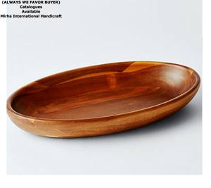 Plateau de service en bois à imprimé floral personnalisé Top plaqué et vente chaude Plateau en bois imprimé émaux Fabriqué en Inde 4 - Product Image 5