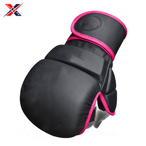 Venta al por mayor de guantes de Karate y boxeo de cuero PU con impresión de logotipo personalizado para hombres Uso deportivo para adultos Precio competitivo - Product Image 2