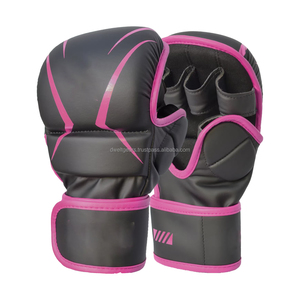 High Quality Sanda MMA Boxing Shooter Gloves PU Leather Breathable Hook Loop Closure for Wrist Fight Training OEM Custom - Product Image 5