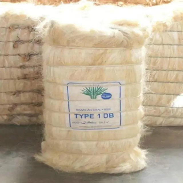 Sisal Fiber for Textile Fabric and Filling Pillow Pattern Feature Eco Material Spinning Woven Raw Origin Type Concrete Product