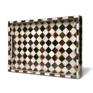 Beautiful Hexagonal Shape Tray Bone Inlay Serving Tray Chocolate Packaging <b>Ramadan</b> and Eid Giveaways Tray for Serving and <b>Gift</b> - Product Image 2