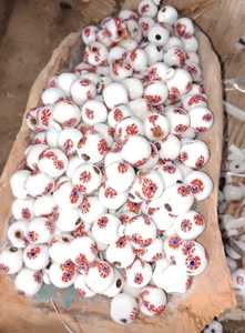 Custom-Made Millefiori Style White Floral Glass <b>Beads</b> Loose <b>Crystal</b> Material <b>for</b> Resellers and <b>Jewelry</b> Designers - Product Image 4