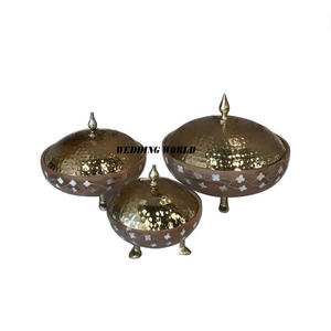 Olla de madera y Metal de lujo, cazuela hecha a mano de calidad Superior, superventas, utensilios de cocina de lujo, mesa, nuevo calentador de alimentos de Metal - Product Image 2